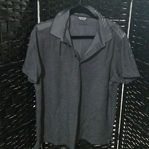 Grey Calvin Klein Men's Polo Large